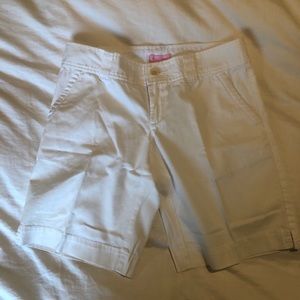 NWOT Lily Pulitzer White Bermuda Shorts